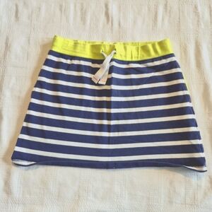 Johnnie B Boden girls 11-12 years blue & white stripe skirt has pockets VGUC